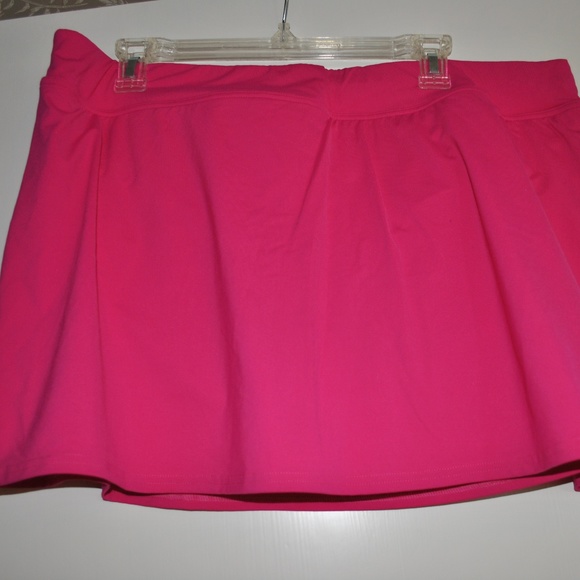 pink swim skirt